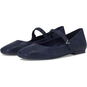 Vionic Alameda Mary Jane Flat Blue in Navy Snake Size 6